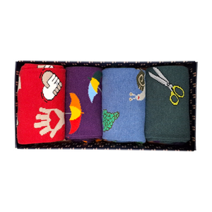 BOX CADEAU 4 PAIRES DE CHAUSSETTES - WEEK-END PLUVIEUX