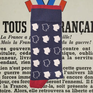 À MOTIFS - TERRITOIRE NORD - CHAUSSETTES LE GÉNÉRAL - BLEU