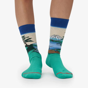 LES ARTISTIQUES - KATSUSHIKA HOKUSAI - CHAUSSETTES MONT FUJI