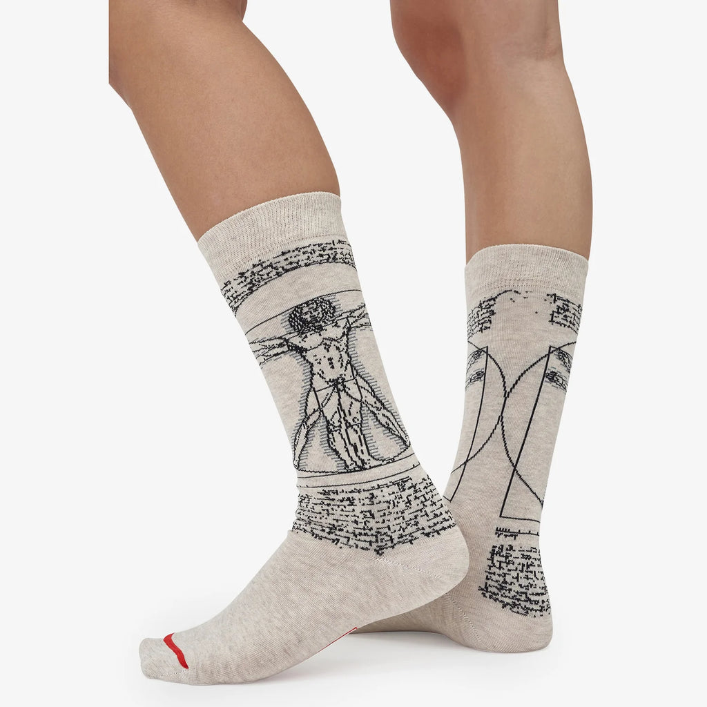 Les Artistiques - Leonardo De Vinci - Chaussettes Homme De Vitruve