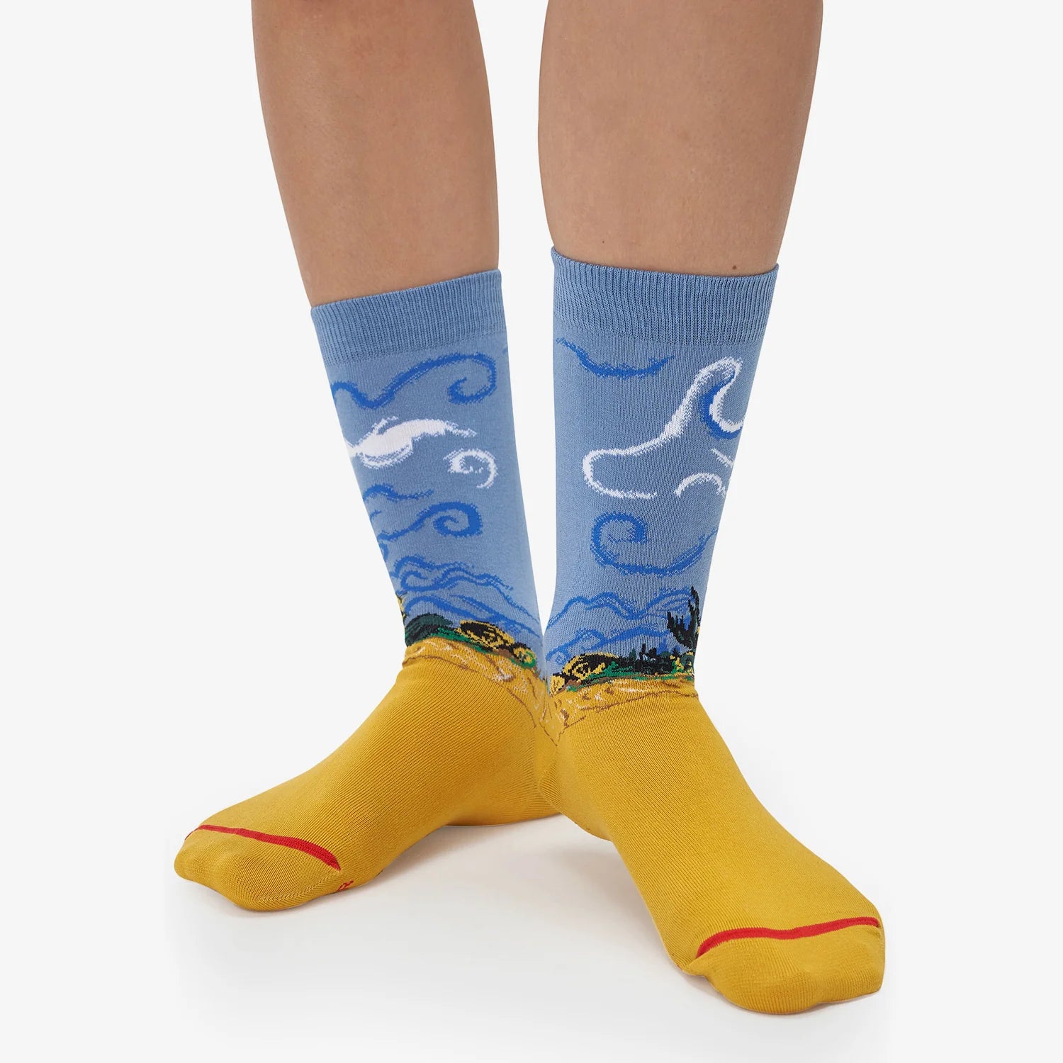 Les Artistiques - Vincent Van Gogh - Chaussettes Champ De Ble Avec Cypres