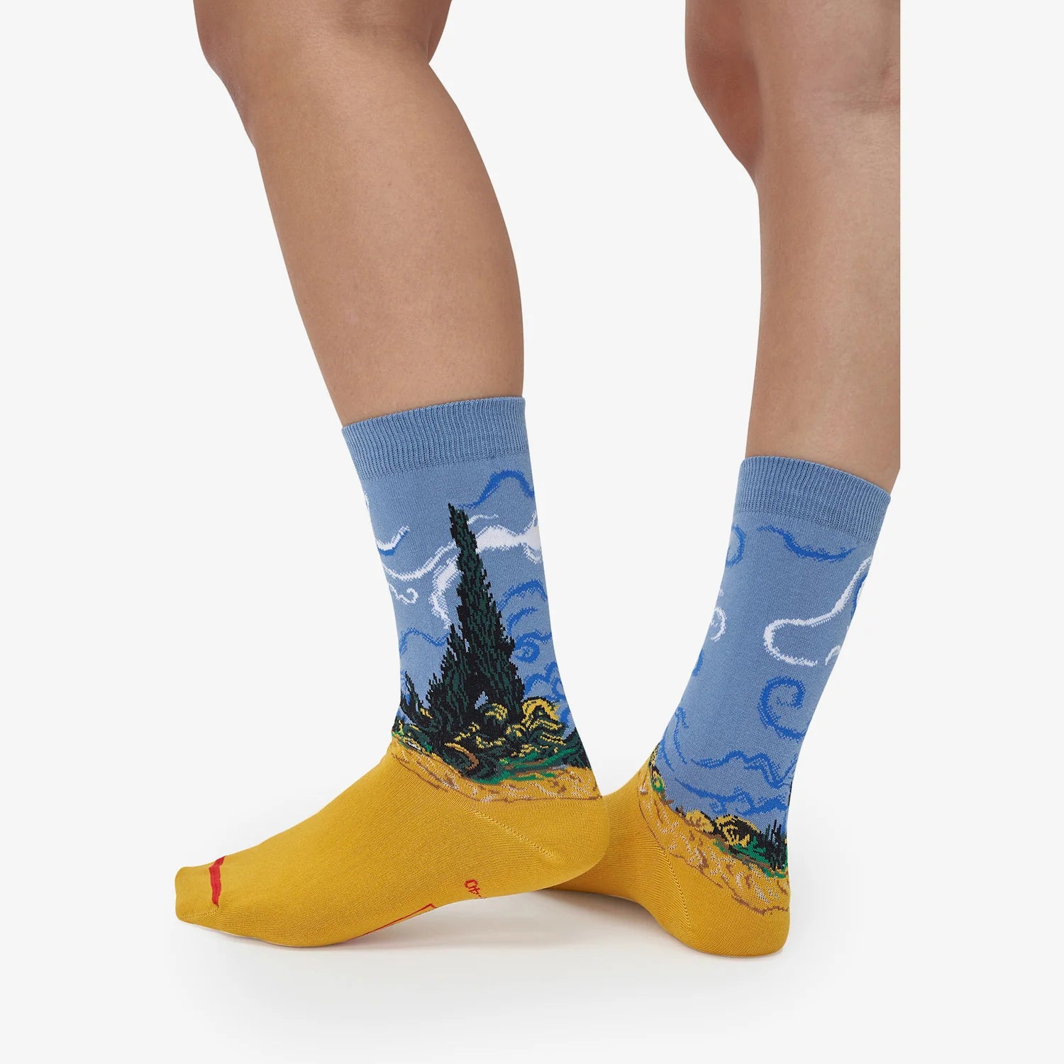 Les Artistiques - Vincent Van Gogh - Chaussettes Champ De Ble Avec Cypres