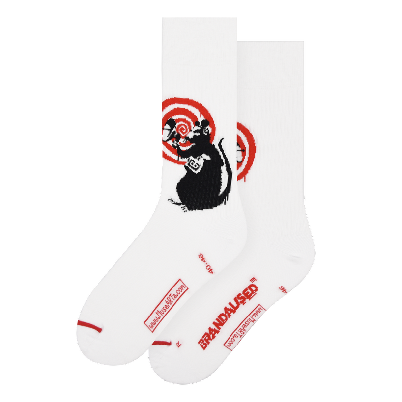 Les Artistiques - Banksy Graffiti - Chaussettes Rat Radar