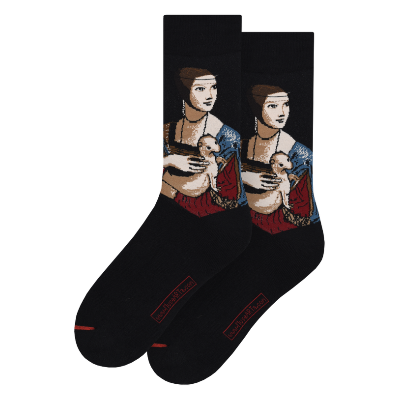 Les Artistiques - Leonardo De Vinci - Chaussettes Dame A L'hermine
