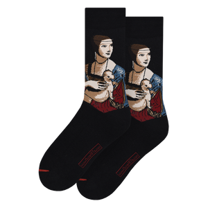 Les Artistiques - Leonardo De Vinci - Chaussettes Dame A L'hermine