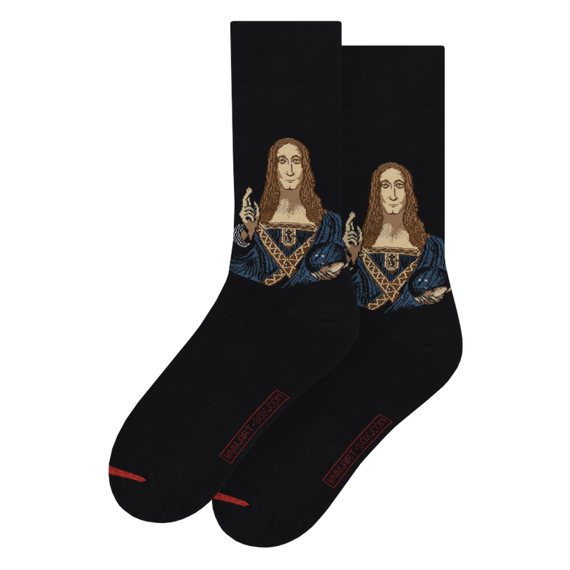 LES ARTISTIQUES - LEONARDO DE VINCI - CHAUSSETTES SALVATOR MUNDI