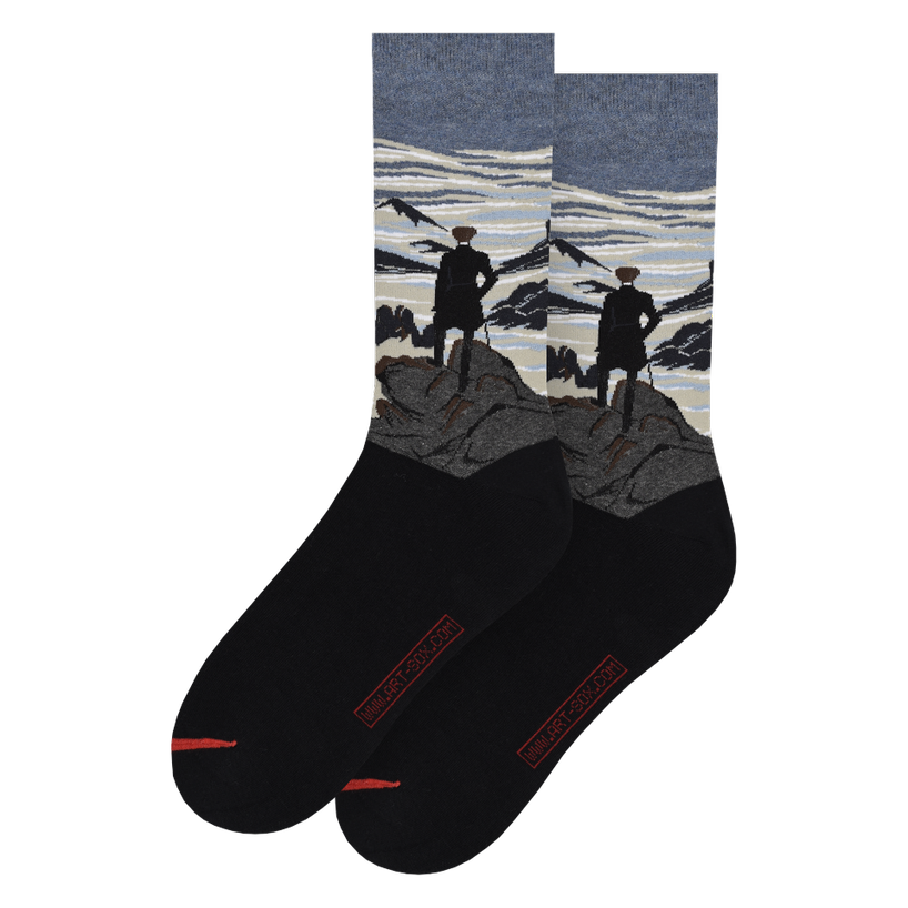 Les Artistiques - Caspar David Friedrich - Chaussettes Le Promeneur Au-dessus De La Mer De Brouillard