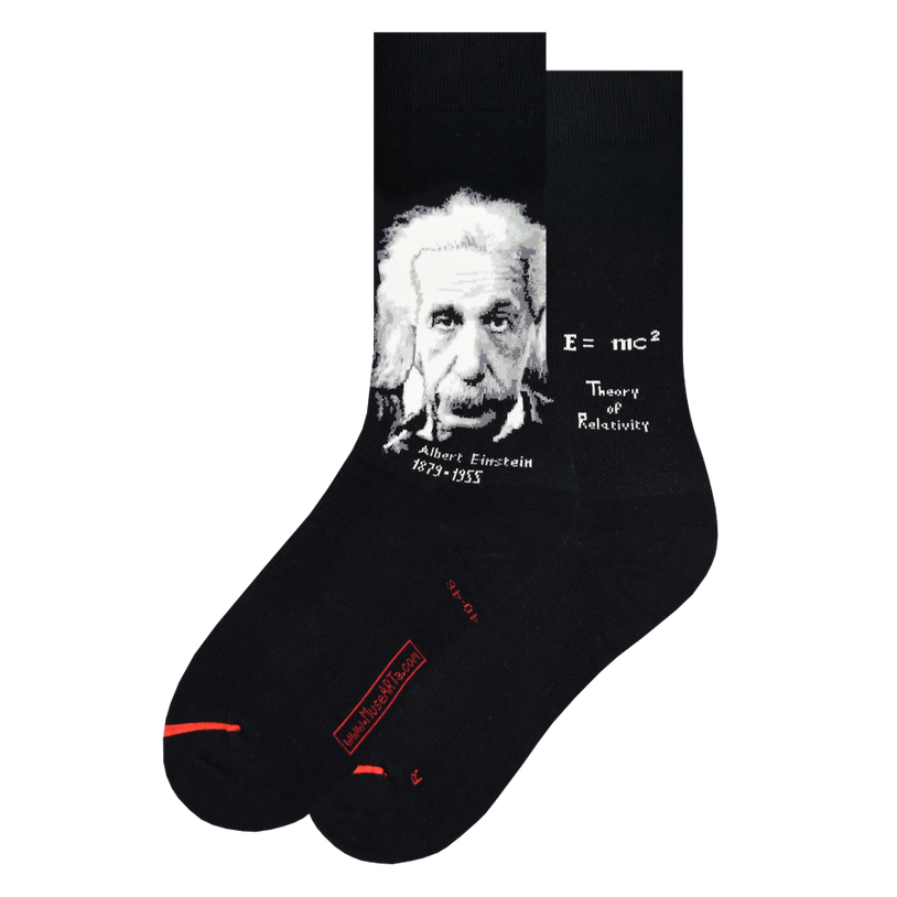 LES ARTISTIQUES - SCIENCE & HISTOIRE - CHAUSSETTES ALBERT EINSTEIN