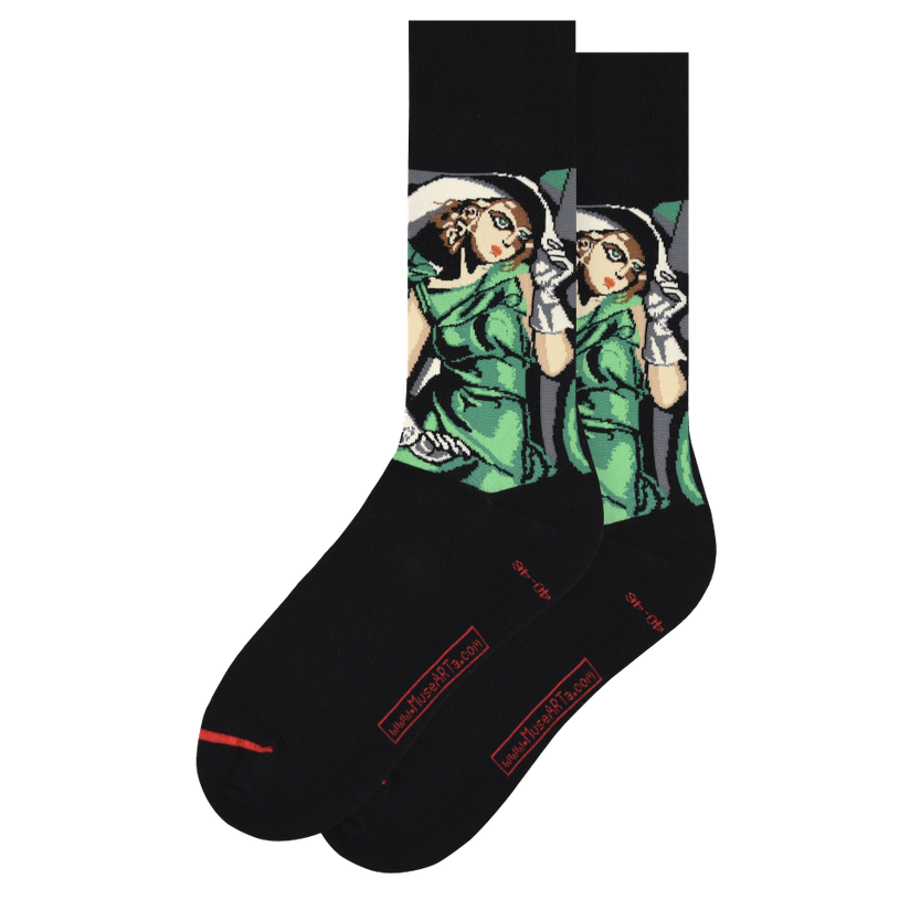 Les Artistiques - Tamara De Lempicka - Chaussettes Jeune Femme Avec Des Gants